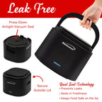 Brentwood ELB-600BK 0.6L Portable Leakproof Electric Lunch Box with Stainless Steel Container - Black