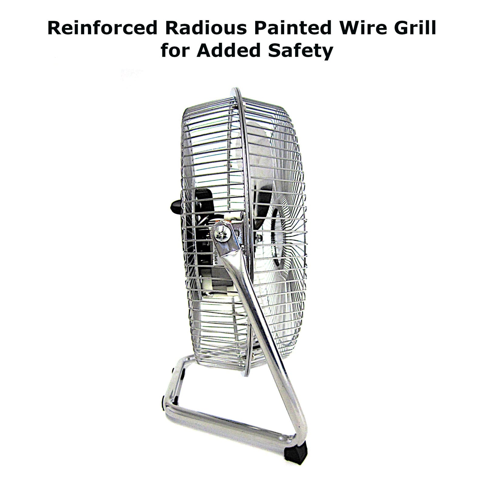 Optimus F-4092 9-Inch Industrial Grade High Velocity Fan, 2 Speeds, All Metal, Wall Mountable