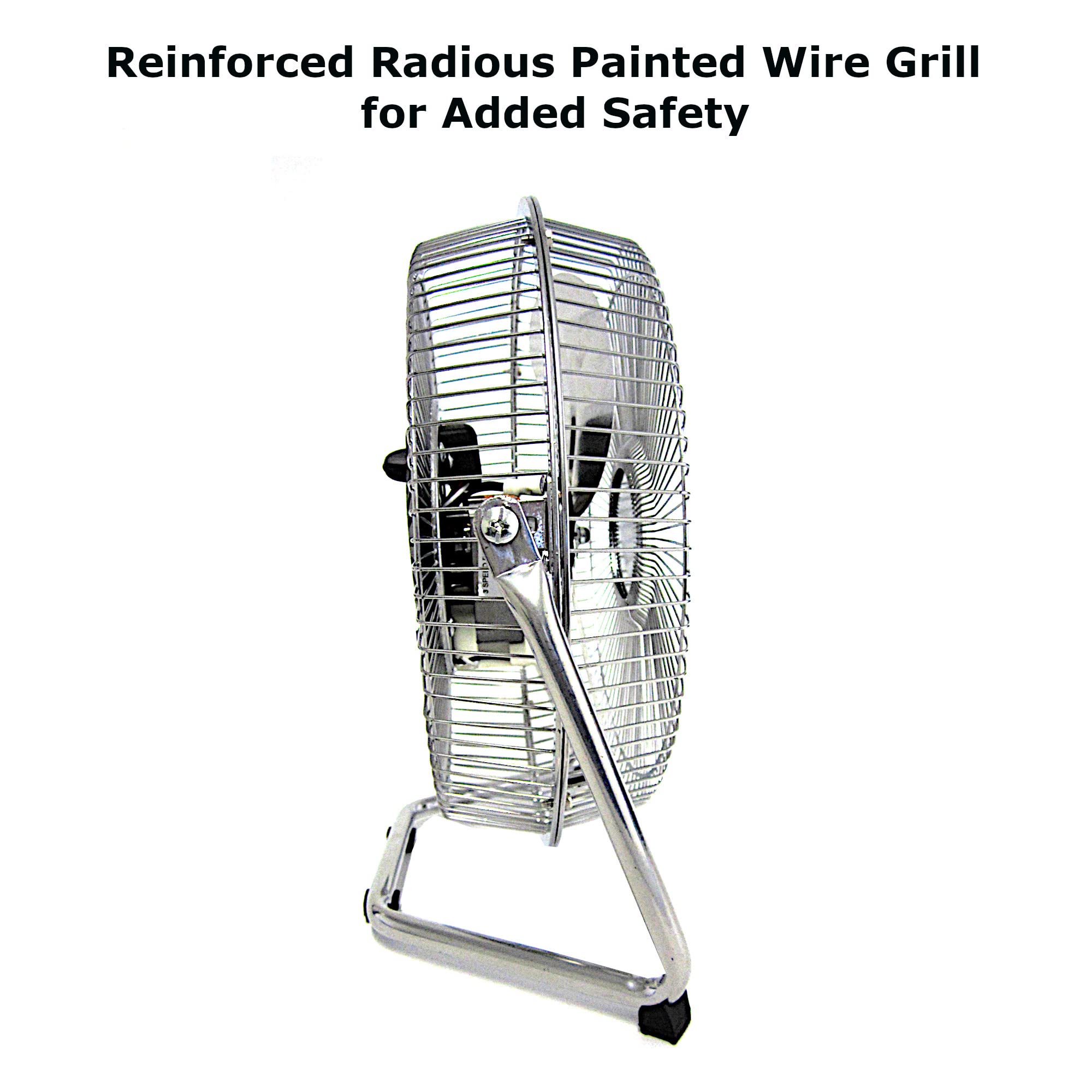 Optimus F-4092 9-Inch Industrial Grade High Velocity Fan, 2 Speeds, All Metal, Wall Mountable