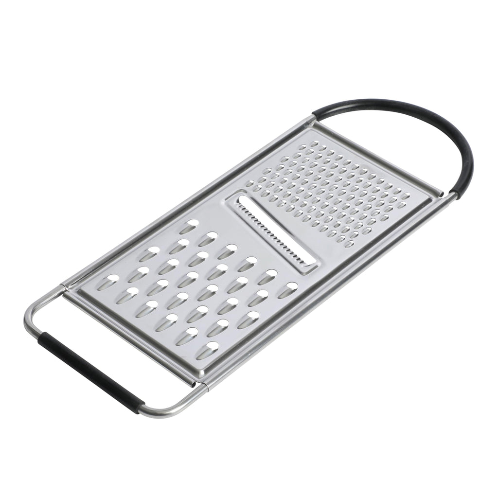 Oster Helmsdale Flat Cheese Grater with Anti-Slip Handle – Stainless Steel Handheld Grater & Zester for Cheese, Chocolate & Citrus