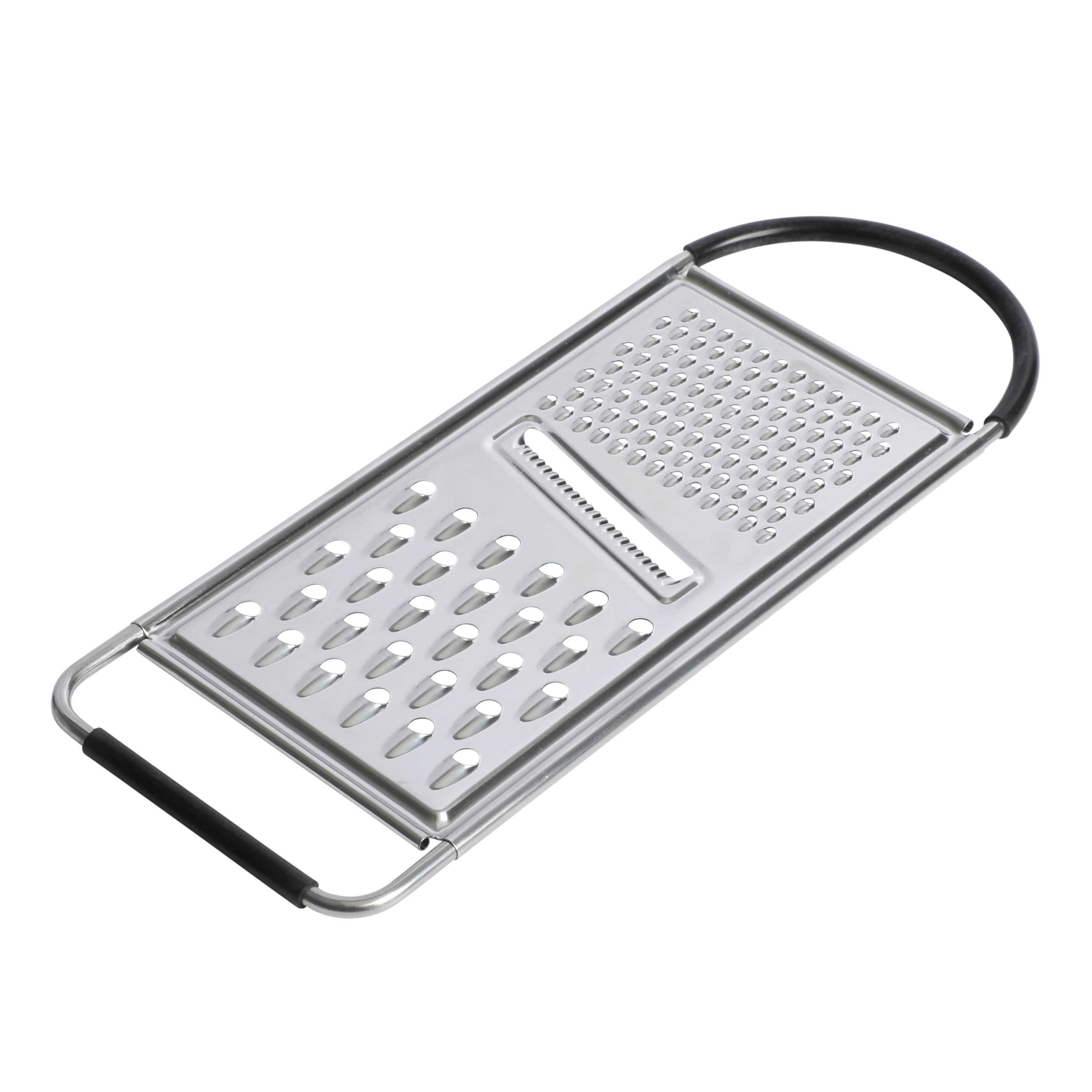 Oster Helmsdale Flat Cheese Grater with Anti-Slip Handle – Stainless Steel Handheld Grater & Zester for Cheese, Chocolate & Citrus