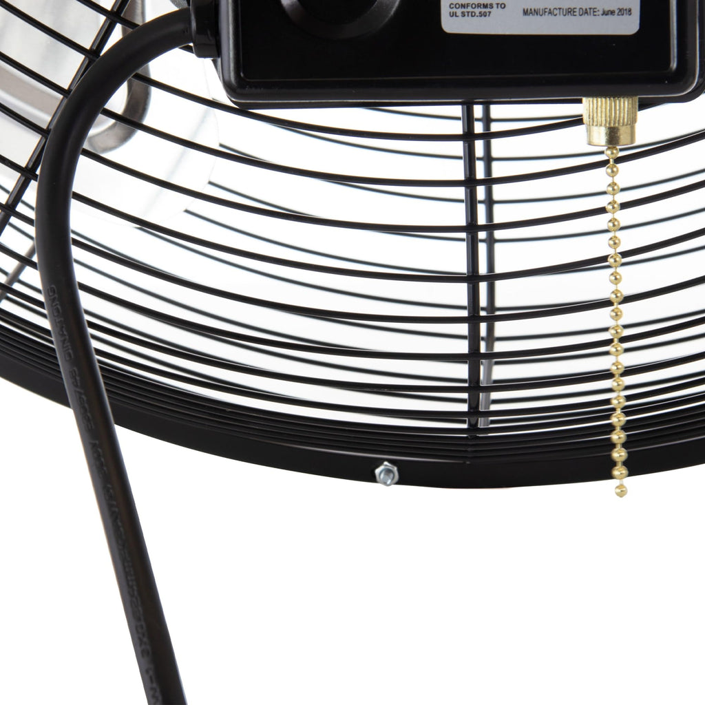 Vie Air Dual-Function 18" Wall-Mountable & Floor Fan – 3-Speed Industrial Air Circulator for Garage, Workshop, Gym & Home