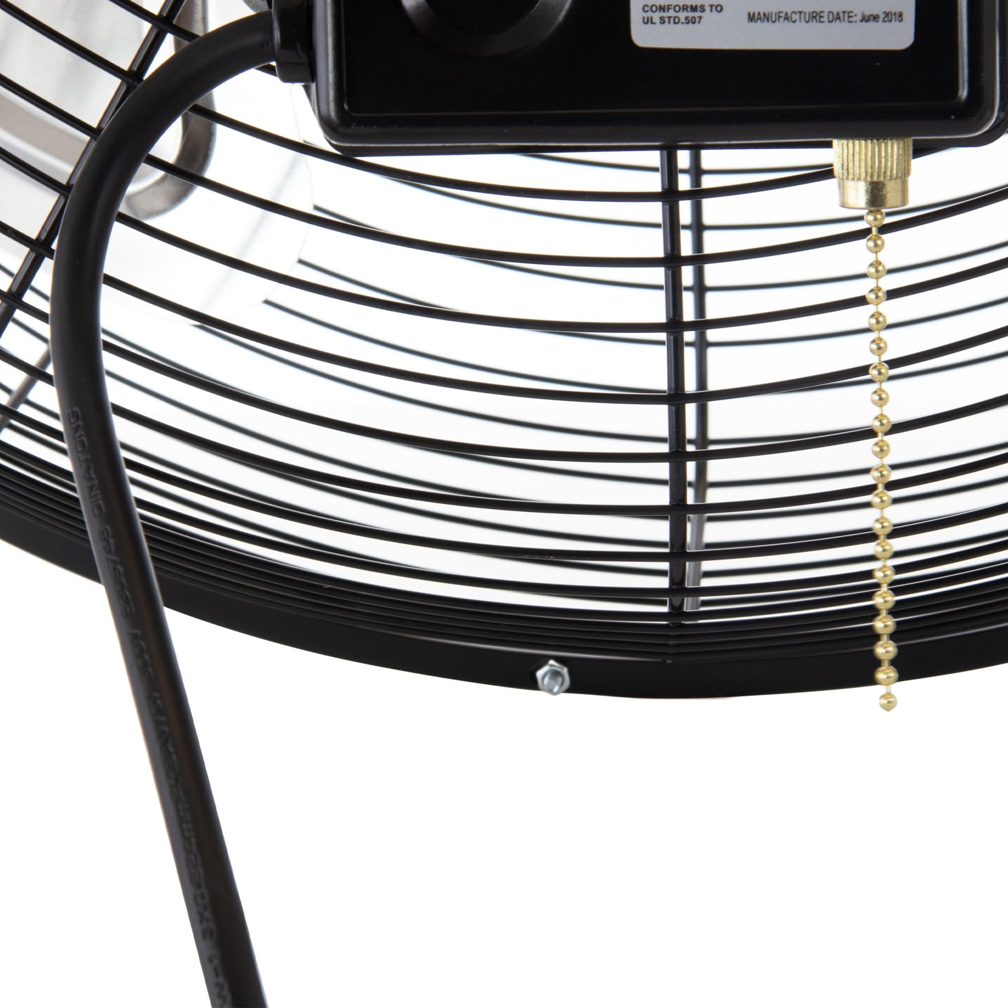 Vie Air Dual-Function 18" Wall-Mountable & Floor Fan – 3-Speed Industrial Air Circulator for Garage, Workshop, Gym & Home