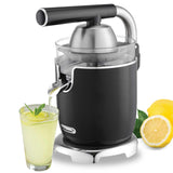 Brentwood J-28BK 200-watt black electric citrus juicer with ergonomic stainless steel lever