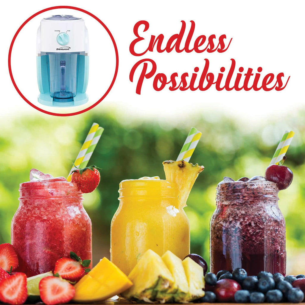 Brentwood TS-1425R Margarita & Frozen Drink Machine - Red, 35oz Pitcher, Shaves Your Ice for 4 Servings