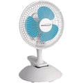 Brentwood Kool Zone F-621W 6-inch white clip-on and desk fan