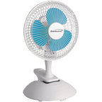 Brentwood Kool Zone F-621W 6-inch white clip-on and desk fan