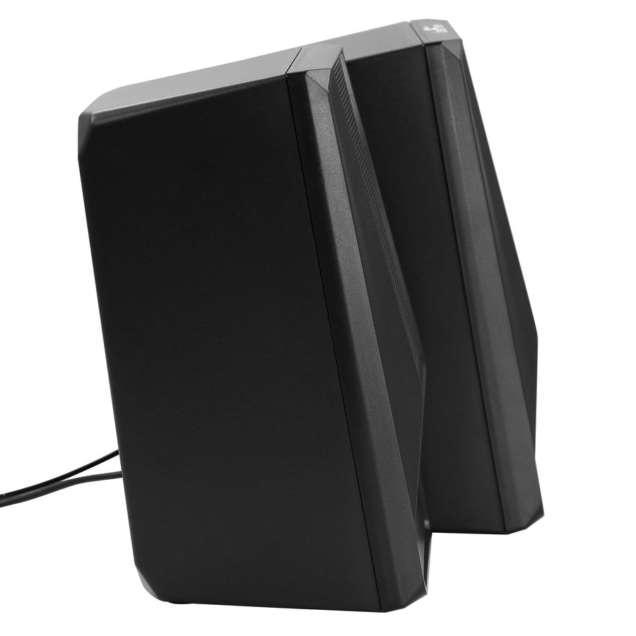 beFree Sound Color LED Dual Gaming Speakers, Black