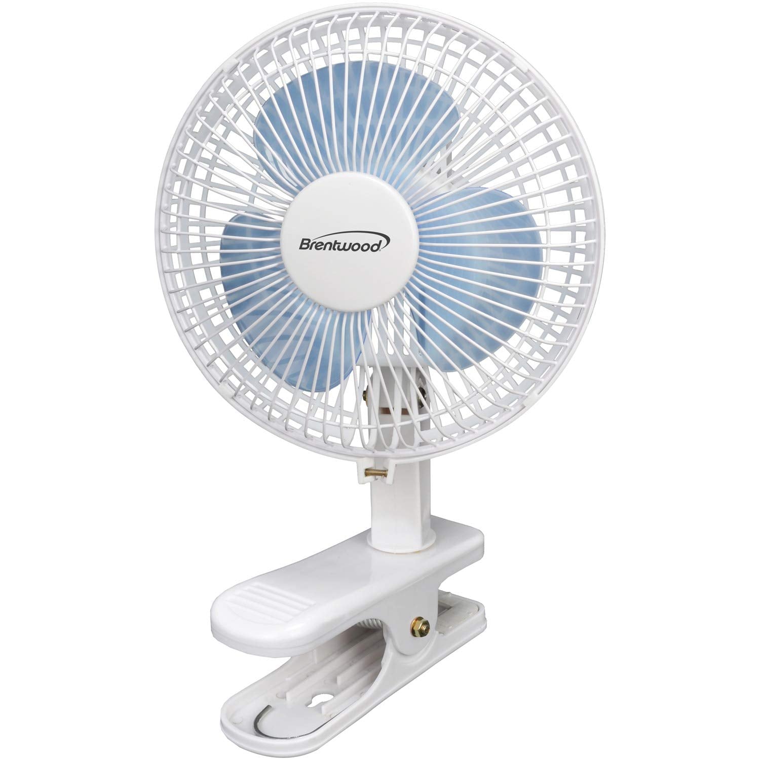 Brentwood Kool Zone F-621W 6 Inch 2-Speed Clip-On and Desk Fan - White