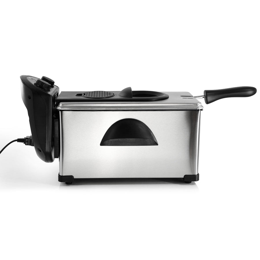 MegaChef 3.17 Quart Electric Oil Deep Fryer with Adjustable Temperature Control & Timer