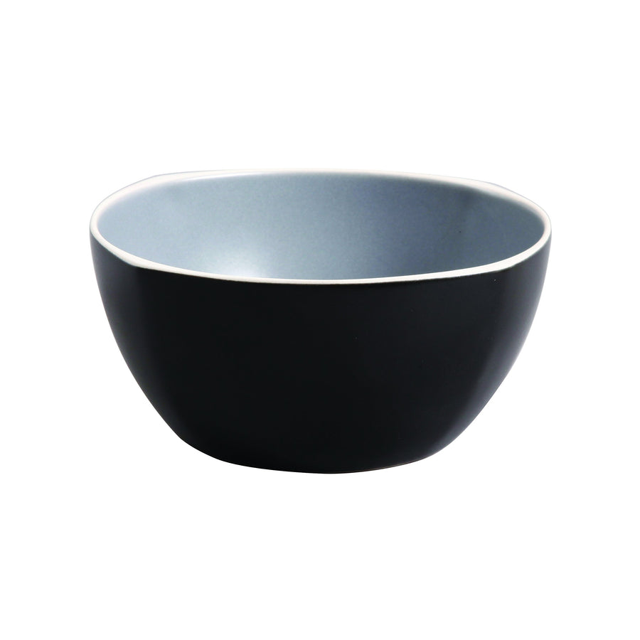 Gibson Elite Soho Lounge 16-Piece Square Stoneware Dinnerware Set, Service for 4, Matte Gray