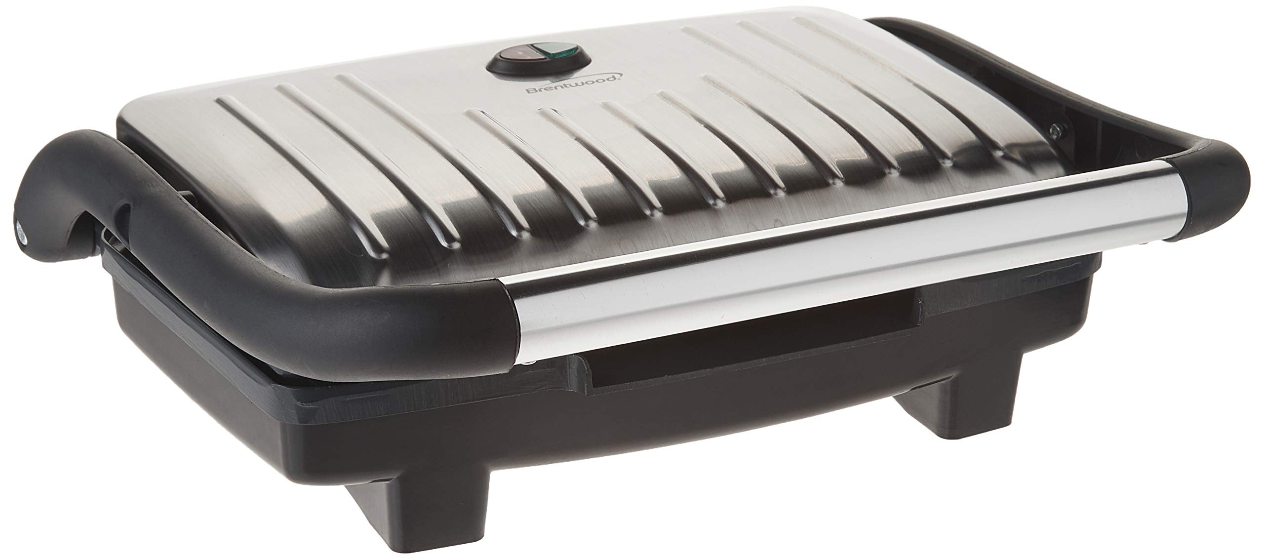Brentwood TS-611 Compact Panini Press & Sandwich Maker,1000-Watt, Non-Stick,Stainless Steel