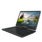 SuperSonic SC-2514 14 in Portable Swivel DVD Player with Built-In TV Tuner, USB, SD and Car Charger - Black