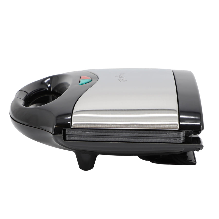 MegaChef MC-C008 750W Compact Nonstick Aluminum Panini Press with Grill Plates