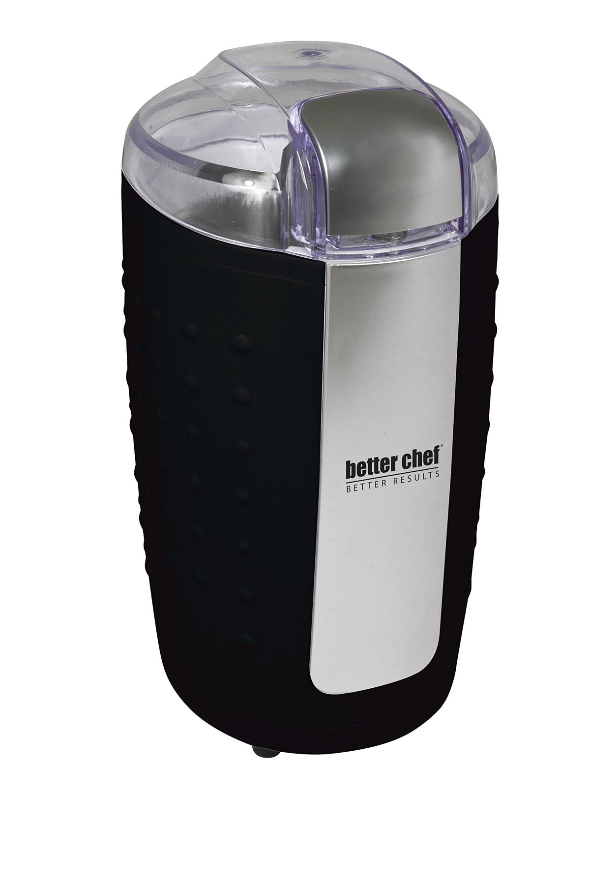 Better Chef IM-169B black 150-watt electric blade coffee grinder with stainless steel bowl