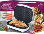 Brentwood Appliances TS-605 2-Slice Capacity Electric Contact Grill, White