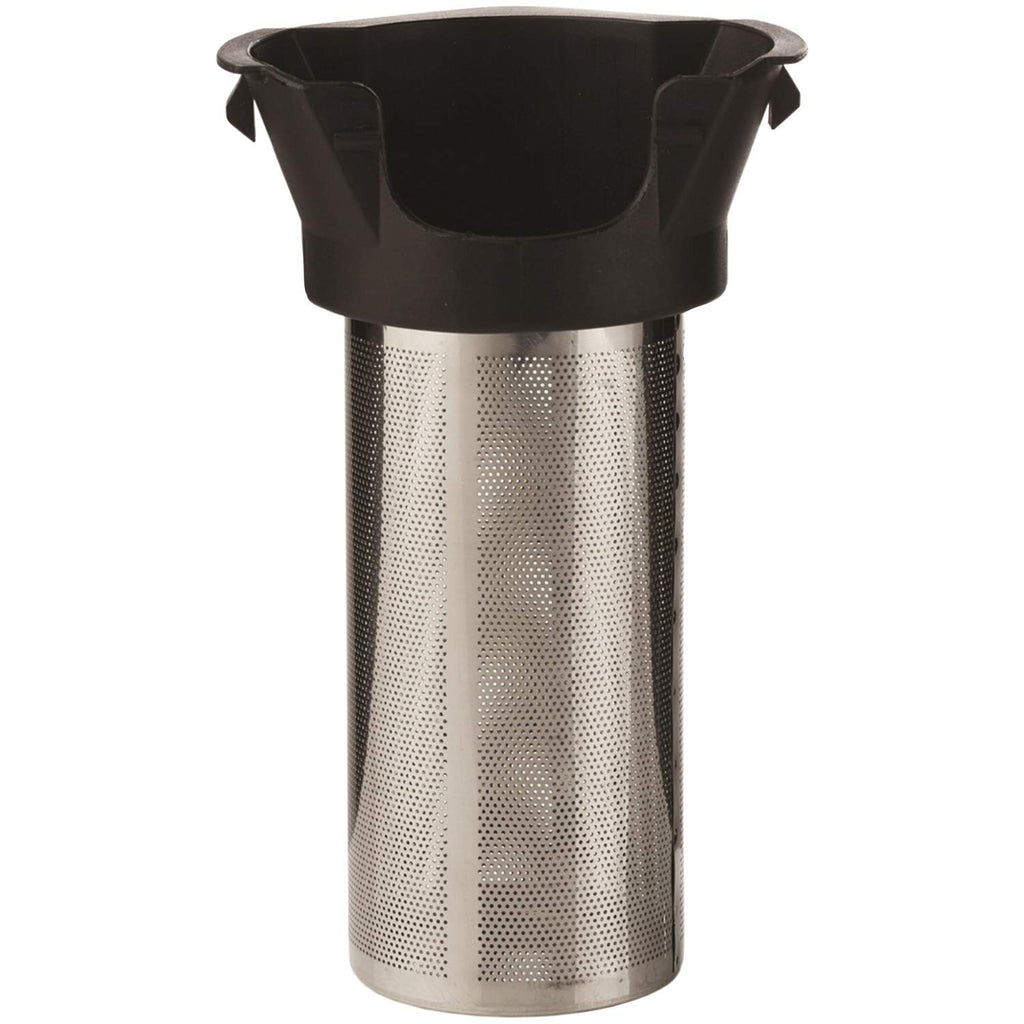Brentwood KT-1960 1.8L Cordless Glass Electric Kettle with Tea Infuser - Silver, 1100W, Blue LED