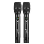 SuperSonic SC-920UHF Dual Fixed Channel UHF Wireless Microphone System - 200ft Range, 2 Handheld Dynamic Mics, XLR & 1/4-Inch Outputs