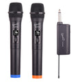 SuperSonic SC-907VHF dual-channel VHF wireless microphone system with two handheld dynamic mics and receiver