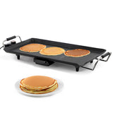 MegaChef 21-Inch Electric Grill with Non-Stick Plate & Removable Drip Tray