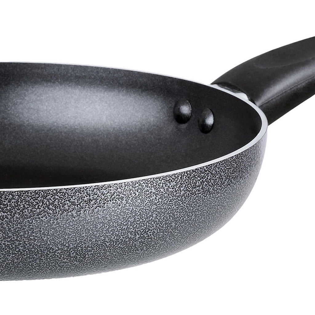 Brentwood 10-Inch Aluminum Non-Stick Wok with Tempered Glass Lid – Gray