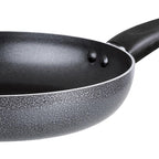 Brentwood 10-Inch Aluminum Non-Stick Wok with Tempered Glass Lid – Gray