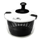 Brentwood KA-5030BK black 5-quart salad spinner with serving bowl