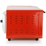 MegaChef 2-Slice Countertop Toaster Oven with Timer, Candy Red