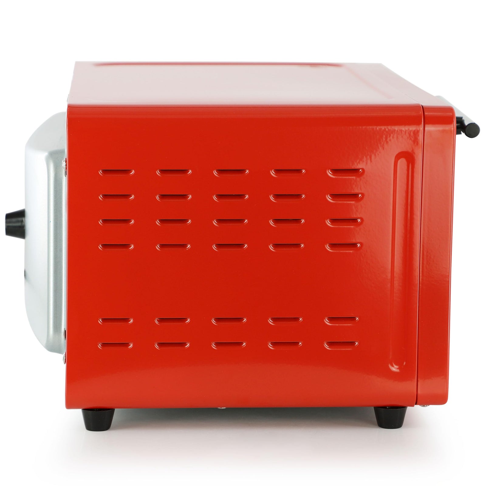 MegaChef 2-Slice Countertop Toaster Oven with Timer, Candy Red