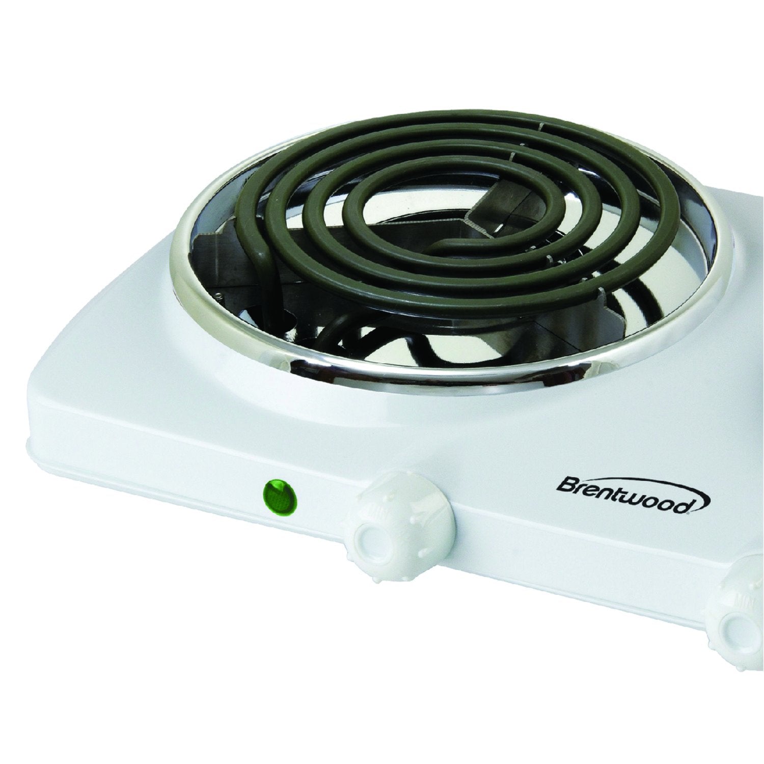 Brentwood TS-368 1500W Electric Double Burner – White Portable Countertop Cooktop