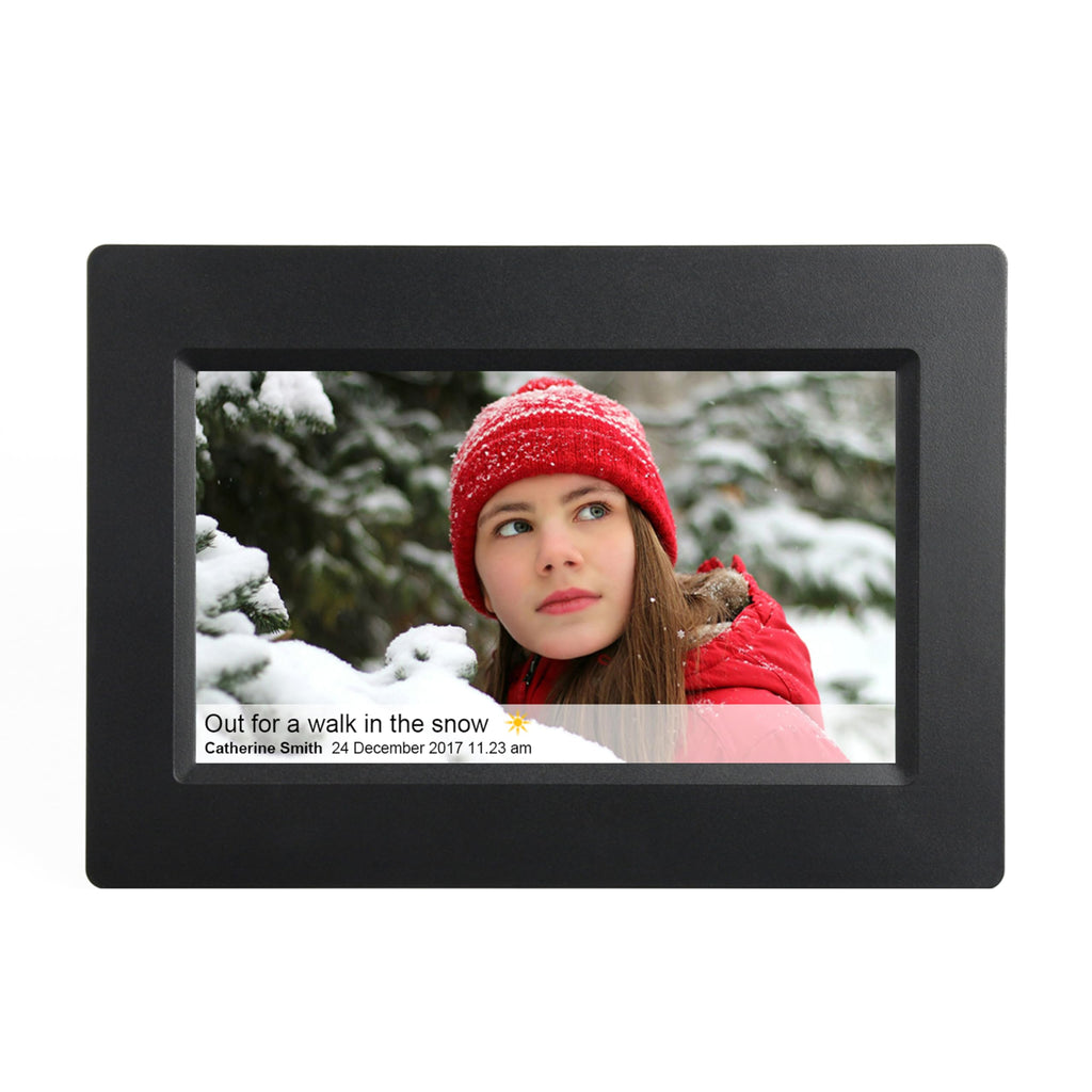 Supersonic 10-inch smart WiFi digital photo frame in black with IPS touchscreen
