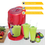 Brentwood TS-1425R Margarita & Frozen Drink Machine - Red, 35oz Pitcher, Shaves Your Ice for 4 Servings