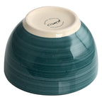 Elama Gia 24 Piece Stoneware Dinnerware Set (Dark Green)