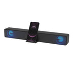 Supersonic Portable 2.0-Channel Bluetooth Soundbar with RGB Lights