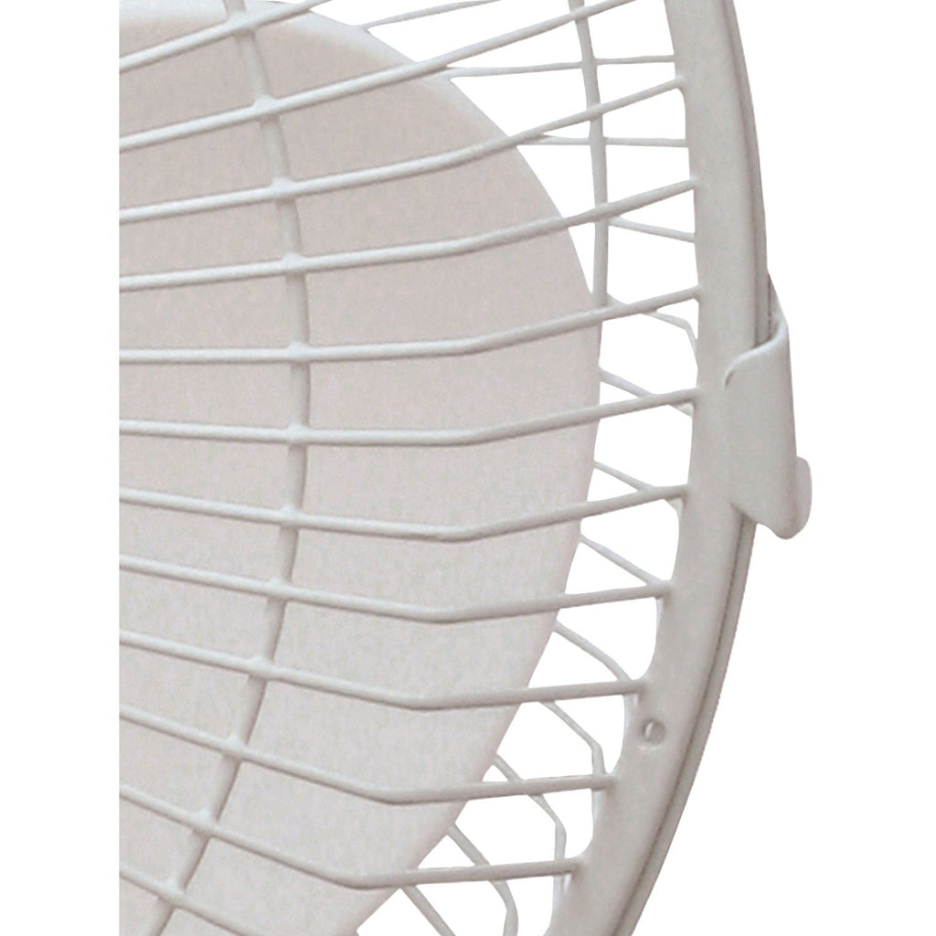 Brentwood Kool Zone F-9DW 9-Inch 2-Speed Oscillating Desk Fan - White, 40W with Adjustable Tilt Head and Carry Handle