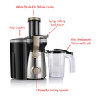 Brentwood Select JC-1000 1000W 2-Speed Centrifugal Juice Extractor - Stainless Steel, 3-Inch Feed Chute with 50 oz Graduated Jar