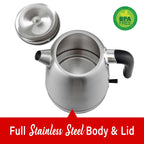 Brentwood KT-1792 1.7L 1500W Cordless Electric Stainless Steel Kettle