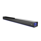 SuperSonic SC-1424SB 31.5-inch black 60W Bluetooth soundbar with ambient lighting