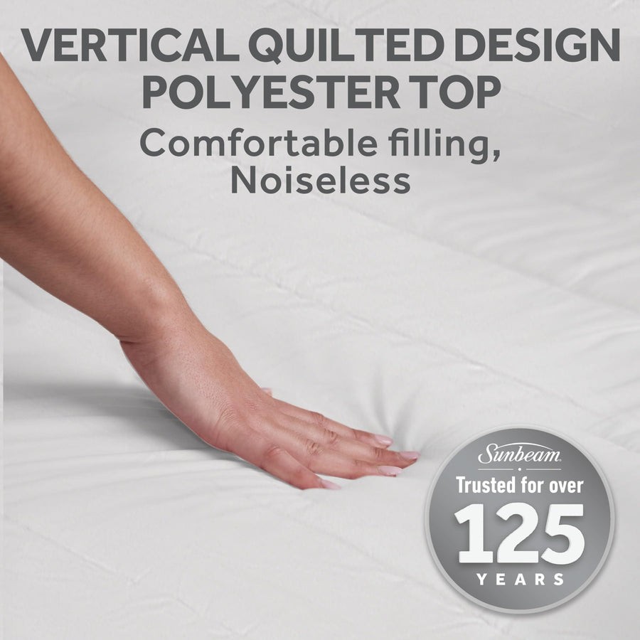 Sunbeam Wi-Fi Connected Heated Mattress Pad, Full, White