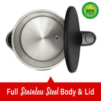 Brentwood KT-2014DBK 1.7L Cordless Digital Electric Kettle - Black, 1100W with 13 Temperature Levels, 4 Presets & 2-Hour Keep Warm