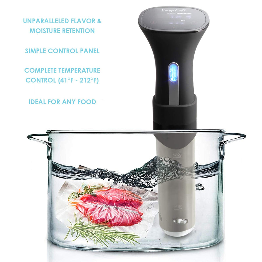 MegaChef Immersion Precision Sous-Vide Cooker with Digital Touchscreen