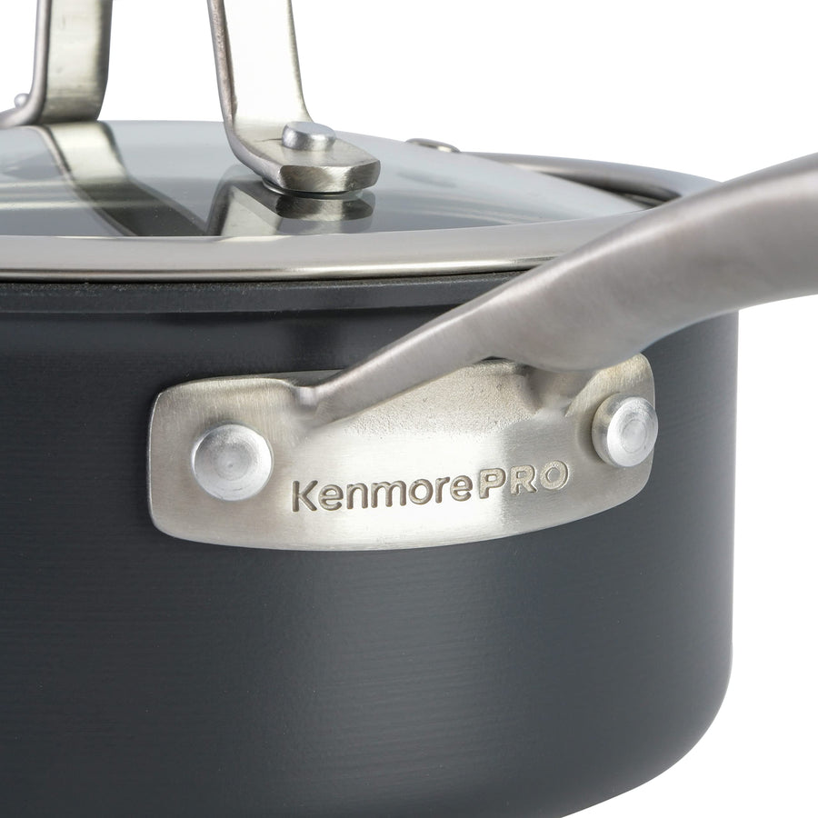 Kenmore Pro Arbor Heights 10-Pc Cookware Set, Induction Ready, Black