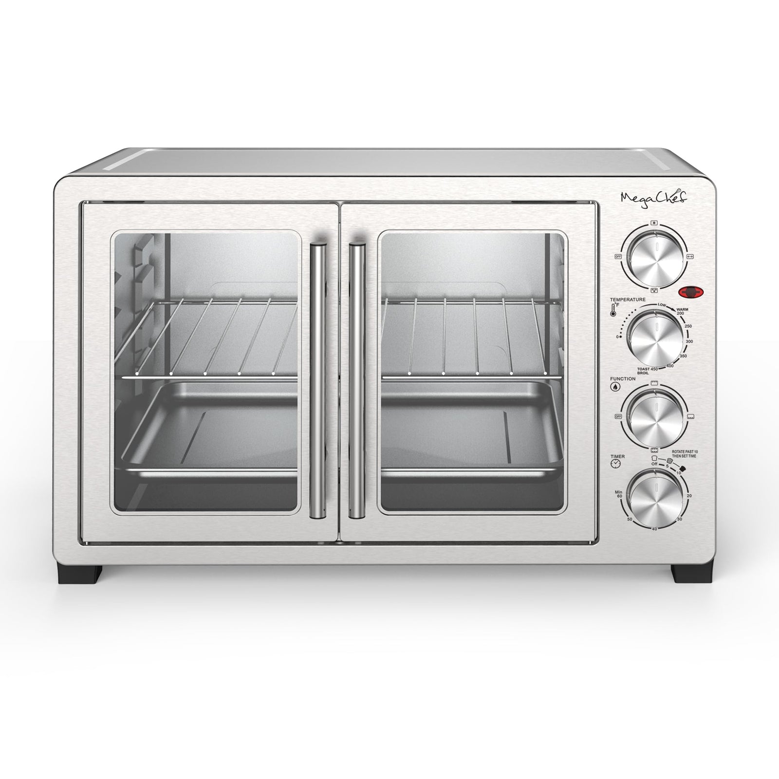 MegaChef 47-Quart French Door Rotisserie Convection Countertop Oven
