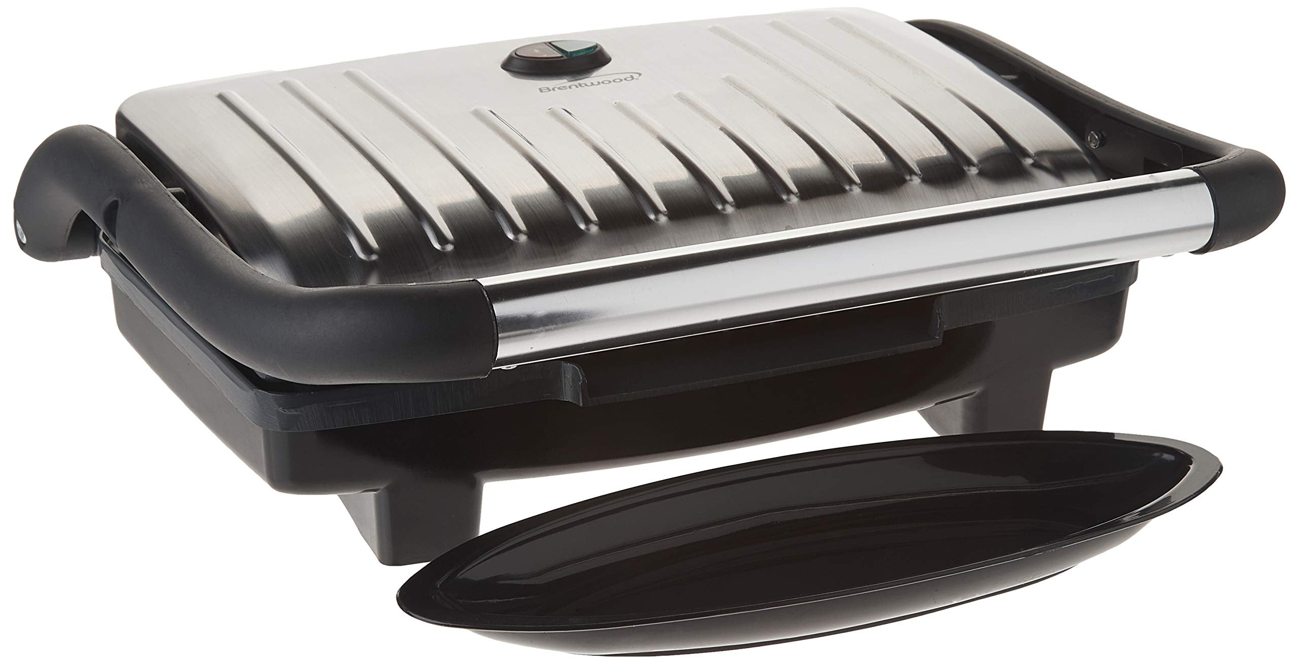 Brentwood TS-611 Compact Panini Press & Sandwich Maker,1000-Watt, Non-Stick,Stainless Steel