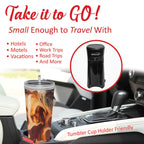 Brentwood KT-2121BK Single Serve Iced Coffee & Tea Maker with 20 oz Insulated Tumbler - Black