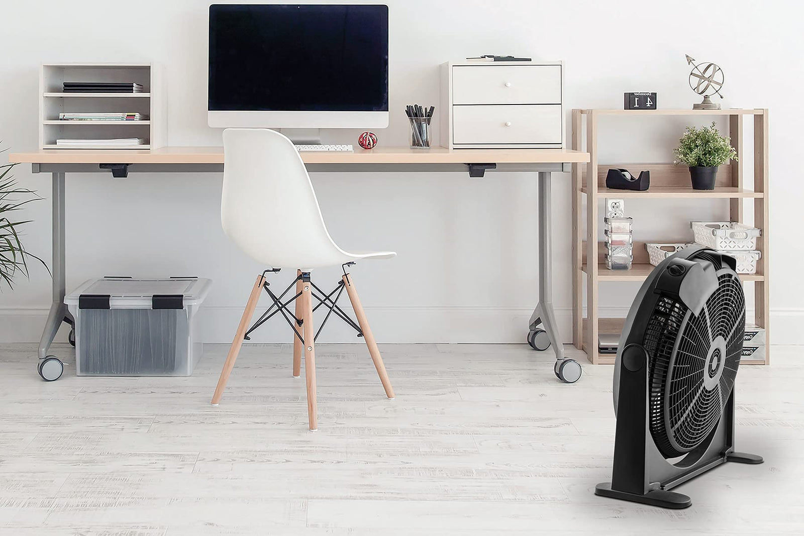 Air Monster 20 in. High Velocity Air Circulator Floor Fan, Black
