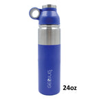 Brentwood GeoJug G-1064BK 64oz Stainless Steel Vacuum Insulated Water Bottle - Black, 18/8 Steel, Cold 24 Hours & Hot 10 Hours