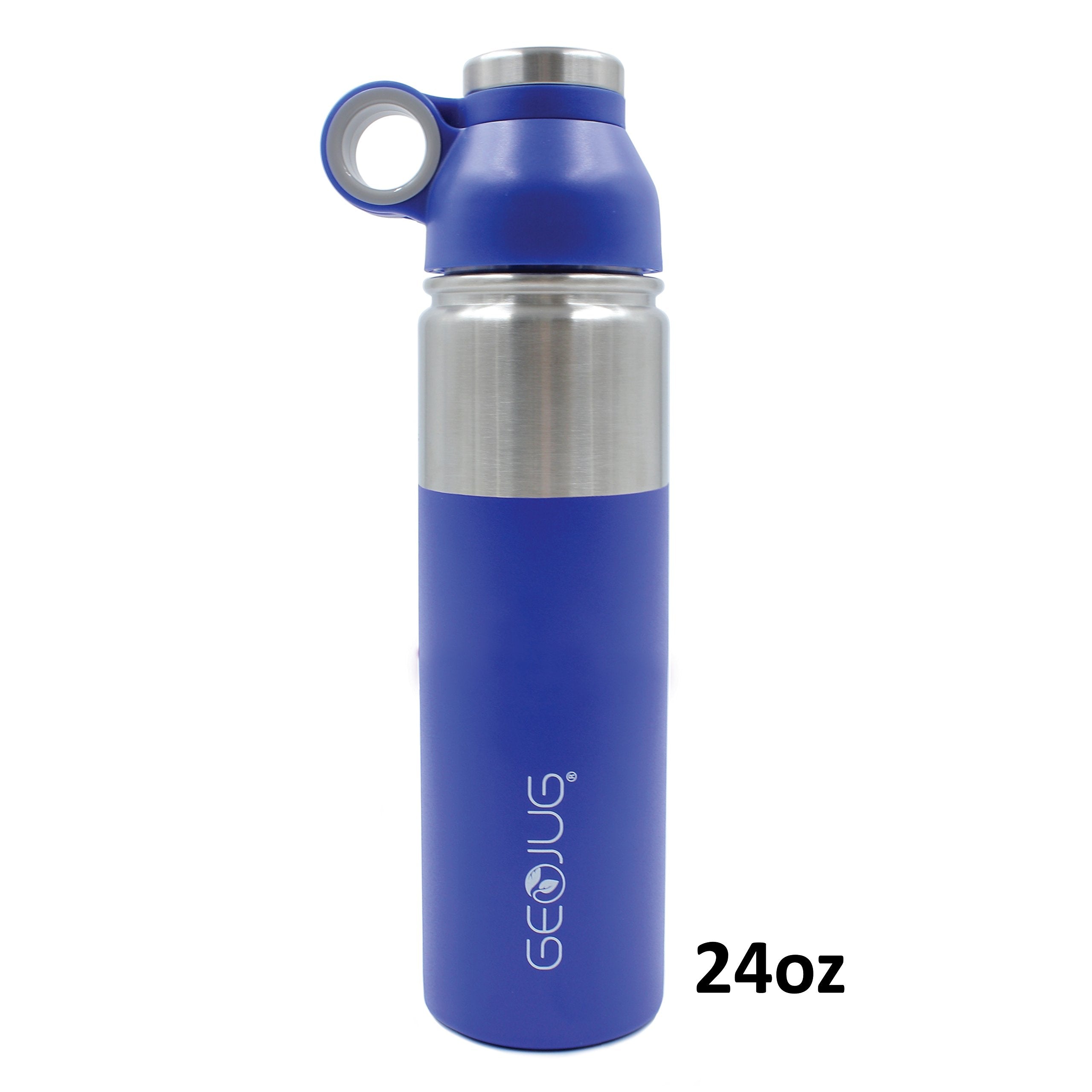 Brentwood GeoJug G-1040BL 40 oz Vacuum Insulated Stainless Steel Water Bottle, Blue