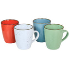 Elama Evelynn 20-Piece Mix & Match Stoneware Dinnerware Set – Assorted Colors Service for 4
