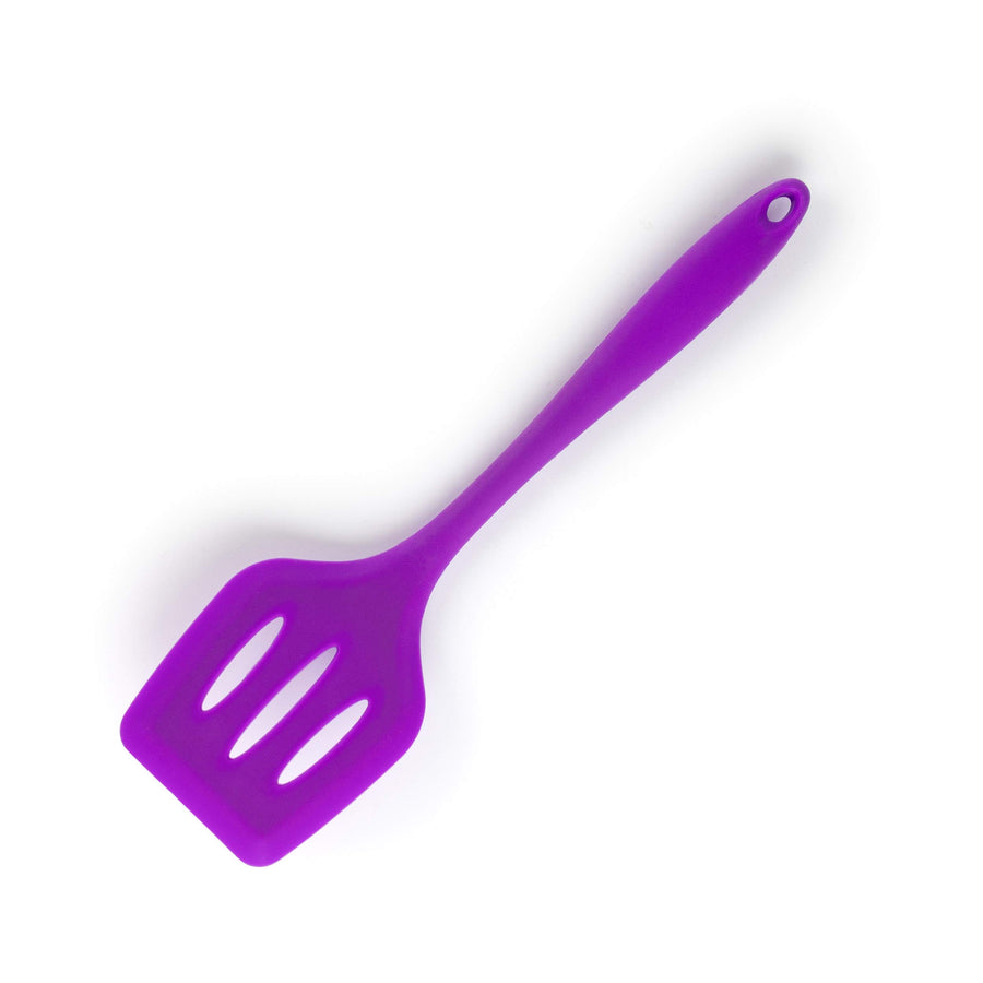 MegaChef 12-Piece Silicone and Wood Kitchen Utensil Set with Storage Canister, Multicolor